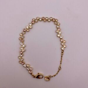 Swarovski gold-tone crystal bracelet